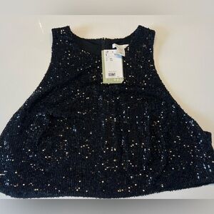 SEQUINS PARTY CROPTOP